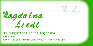 magdolna liedl business card